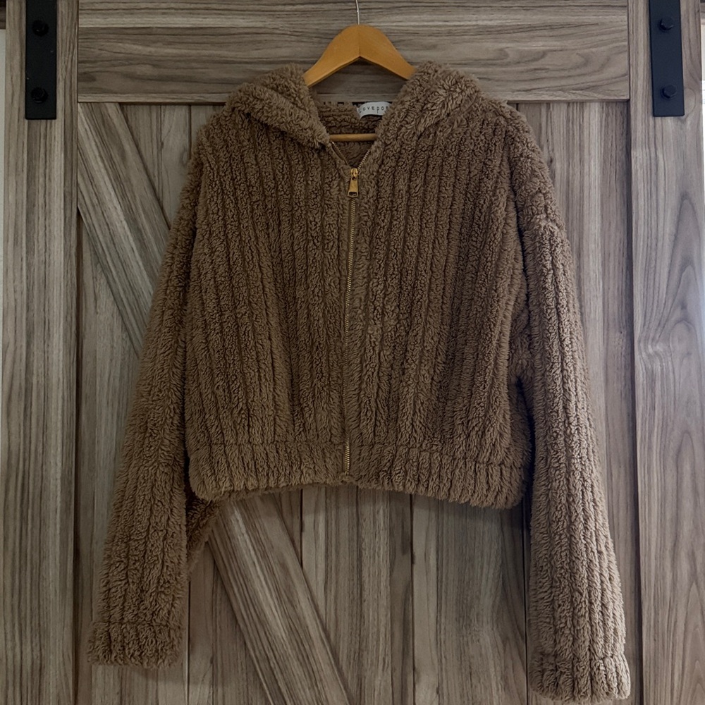 fuzzy teddy bear coat - Picture 2 of 5